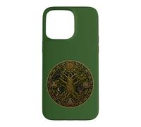 Custodia per iPhone 15 Pro Max Mitologia del bosco della foresta celtica dei druidi della quercia sacra