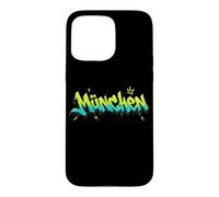 Custodia per iPhone 15 Pro Max Monaco Hip Hop Graffiti Testo Urban Streetwear