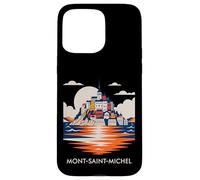 Custodia per iPhone 15 Pro Max Mont Saint Michel France Normandy Catholic Travel Lover