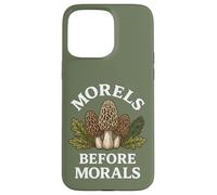 Custodia per iPhone 15 Pro Max Morel Hunter Humor Morels prima della morale