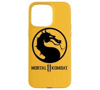 Custodia per iPhone 15 Pro Max Mortal Kombat 11 Dragon Black Logo