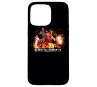 Custodia per iPhone 15 Pro Max Mortal Kombat X Scorpio Flames