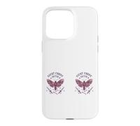 Custodia per iPhone 15 Pro Max Moth wings swords Latin nocturnal mystical bones star symbol