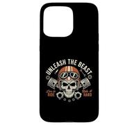 Custodia per iPhone 15 Pro Max Moto vintage Live to Ride, Ride It Hard