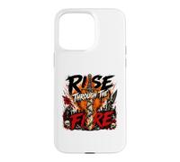 Custodia per iPhone 15 Pro Max Musica Heavymetal Rise Through The Fire e Angel Skull