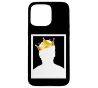 Custodia per iPhone 15 Pro Max Mysterious Royal King with Golden Crown Illustration Graphic