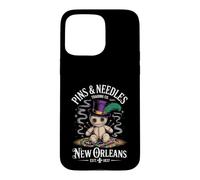 Custodia per iPhone 15 Pro Max Mystical Voodoo Doll New Orleans Pins and Needles Art