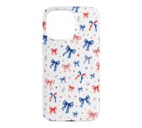 Custodia per iPhone 15 Pro Max Nastro Americano Estetico Archi Rosso Bianco E Blu