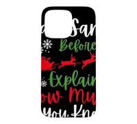 Custodia per iPhone 15 Pro Max Natale Caro Babbo Natale prima di spiegare quanto ne sai?