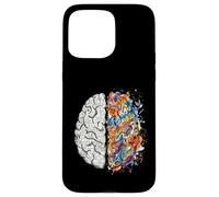 Custodia per iPhone 15 Pro Max neurologo, cervello, sinistra, e, destra, pensare, creatività, concetto