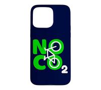 Custodia per iPhone 15 Pro Max No CO2 Ecology Citazione Think Green Eco Biker Save The Planet