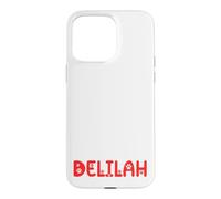 Custodia per iPhone 15 Pro Max Nome gatto Delilah Gifts All I Need Is Coffee Cat Named