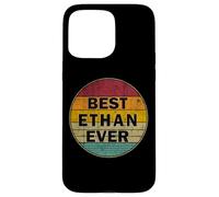Custodia per iPhone 15 Pro Max Nome personalizzato Ethan I love Ethan Retro stile vintage