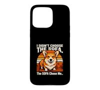 Custodia per iPhone 15 Pro Max Non ho scelto il divano Il divano mi ha scelto Corgi