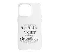 Custodia per iPhone 15 Pro Max Nonna Life Is Just Better With Grandkids regali