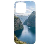 Custodia per iPhone 15 Pro Max Norvegese Fiordo montagna scogliere acqua paesaggio scenico