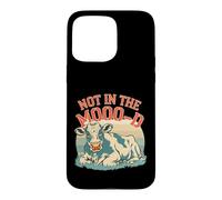 Custodia per iPhone 15 Pro Max Not In The Moo-d Moo-d Mucca Divertente Sarcastico Bovino