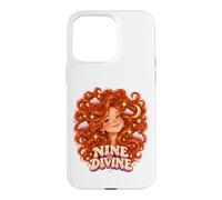 Custodia per iPhone 15 Pro Max Nove & Divine Redhead 9 Stelle di un anno Luna Divertimento Ginger Girl