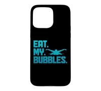 Custodia per iPhone 15 Pro Max Nuoto Mangia le Mie Bolle Divertente Nuotatore Nuot