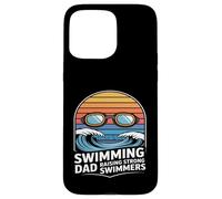 Custodia per iPhone 15 Pro Max Nuoto Papà Allevare Nuotatori Forti Nuotare Team Padre