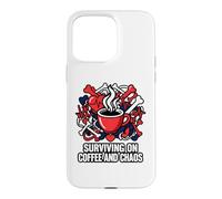 Custodia per iPhone 15 Pro Max Nurse Life Surviving On Coffee And Chaos ER