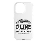 Custodia per iPhone 15 Pro Max O-Line Quarterback Security Crew Offensive football Gifts