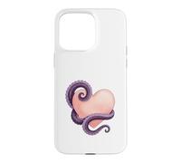 Custodia per iPhone 15 Pro Max Octopus Heart Tentacle Ocean Love Cute Octopus