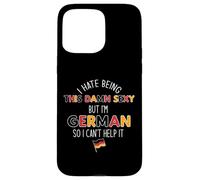Custodia per iPhone 15 Pro Max ODIO ESSERE DANNAMENTE SEXY MA SONO TEDESCO NON POSSO AIUTARE Meme SUL RETRO