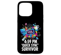 Custodia per iPhone 15 Pro Max Office Worker 4:59 PM Quick Sync Survivor Meme