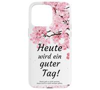Custodia per iPhone 15 Pro Max Oggi è una bella giornata, soddisfazione, tedesco
