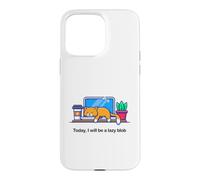 Custodia per iPhone 15 Pro Max Oggi sarò un pigro Blob No Cat Not Today Kitten Funny