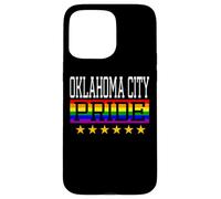 Custodia per iPhone 15 Pro Max Oklahoma City Pride Gay Lesbiche Queer LGBT Bandiera Arcobaleno