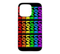 Custodia per iPhone 15 Pro Max ORGOGLIO ARCOBALENO DIRITTI UMANI AMORE DICE UOMINI DONNE
