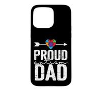 Custodia per iPhone 15 Pro Max Orgoglioso autismo papà consapevolezza supporto padre