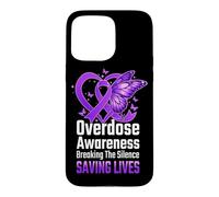 Custodia per iPhone 15 Pro Max Overdose Consapevolezza Rompere il silenzio Salvare vite