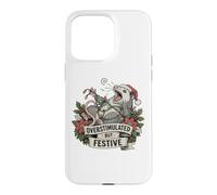 Custodia per iPhone 15 Pro Max Overstimulated But Festive Opossum Christmas