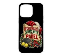 Custodia per iPhone 15 Pro Max Padel Natale Lista dei desideri