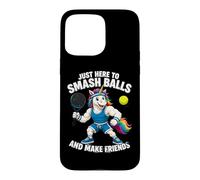 Custodia per iPhone 15 Pro Max Padel Unicorn - Siamo Qui Solo Per Giocare A Padel E Fare
