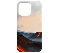 Custodia per iPhone 15 Pro Max Paesaggio vulcanico Lava Mountain Horizon Scene