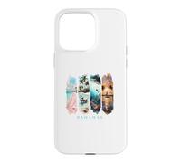 Custodia per iPhone 15 Pro Max Palme dei Caraibi, spiagge rosa e maiali - Vacanza Bahamas