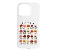 Custodia per iPhone 15 Pro Max Papavero rosso per gli amanti dei fiori delle specie di papaveri commemorativi