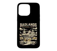 Custodia per iPhone 15 Pro Max Parco nazionale Badlands Vintage Retro Adventure Design