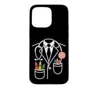 Custodia per iPhone 15 Pro Max Pastello tascabile per pediatra con lecca-lecca