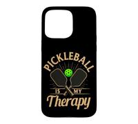 Custodia per iPhone 15 Pro Max Pickleball è la mia terapia divertente Pickle Ball Citazione