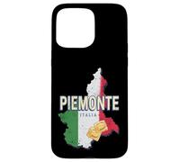 Custodia per iPhone 15 Pro Max Piemonte Italia Retro Regione Mappa Vintage Pasta Souvenir