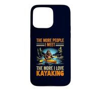Custodia per iPhone 15 Pro Max Più persone incontro e più amo il kayak Bigfoot