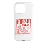 Custodia per iPhone 15 Pro Max Pizza Satan "Fresh Hell" Satan Occult Satanic Lucifer