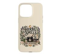 Custodia per iPhone 15 Pro Max Plant Witch Herbal Magic Cottagecore Farmacia