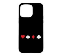 Custodia per iPhone 15 Pro Max Poker Simboli semplici