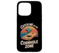Custodia per iPhone 15 Pro Max Poltrona a sacco "Catch Me In The Cornhole Zone"